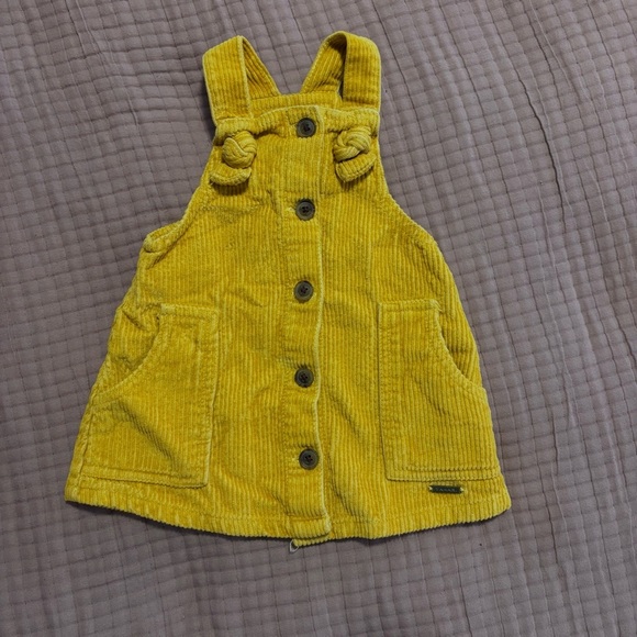 Tahari Other - Tahari Yellow Corduroy Kids Casual Dress